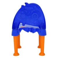 Cadeira Infantil Tramontina Monster em Polipropileno Azul com Base Laranja