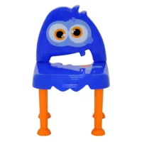 Cadeira Infantil Tramontina Monster em Polipropileno Azul com Base Laranja