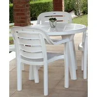 Cadeira Tramontina Miami com Encosto Horizontal em Polipropileno Branco