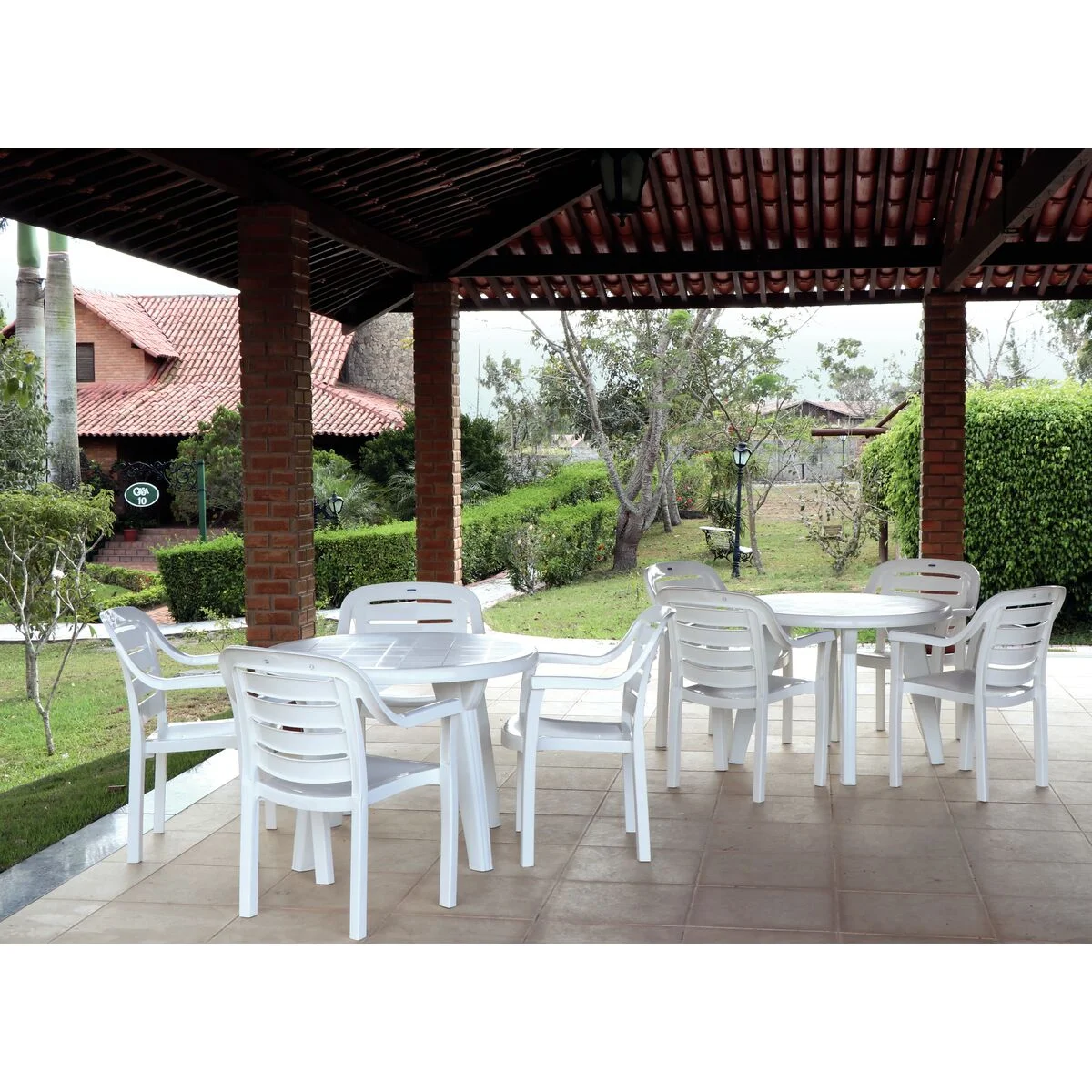 Cadeira Tramontina Miami com Encosto Horizontal em Polipropileno Branco