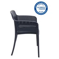 Cadeira Tramontina Summa Gabriela Eco em Polipropileno Oceano +Clean Azul Navy
