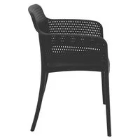 Cadeira Tramontina Summa Gabriela Eco em Polipropileno Oceano +Clean Preto