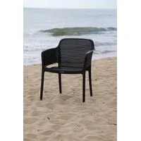 Cadeira Tramontina Summa Gabriela Eco em Polipropileno Oceano +Clean Preto