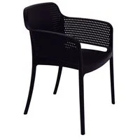 Cadeira Tramontina Summa Gabriela Eco em Polipropileno Oceano +Clean Preto