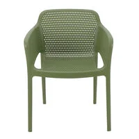 Cadeira Tramontina Summa Gabriela Eco em Polipropileno Oceano +Clean Verde Oliva