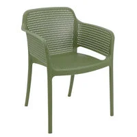 Cadeira Tramontina Summa Gabriela Eco em Polipropileno Oceano +Clean Verde Oliva