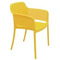 Cadeira Tramontina Summa Gabriela em Polipropileno e Fibra de Vidro Amarelo