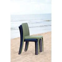 Cadeira Tramontina Summa Isabelle Eco em Polipropileno Oceano +Clean Azul Yale