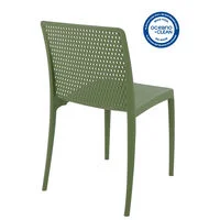 Cadeira Tramontina Summa Isabelle em Polipropileno Ocean +Clean Verde Oliva
