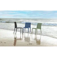 Cadeira Tramontina Summa Isabelle em Polipropileno Ocean +Clean Verde Oliva