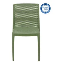 Cadeira Tramontina Summa Isabelle em Polipropileno Ocean +Clean Verde Oliva