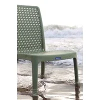Cadeira Tramontina Summa Isabelle em Polipropileno Ocean +Clean Verde Oliva