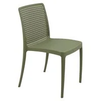 Cadeira Tramontina Summa Isabelle em Polipropileno Ocean +Clean Verde Oliva