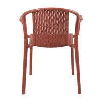 Cadeira Tramontina Summa Louise em Polipropileno Terracota com Braços