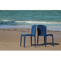 Cadeira Tramontina Summa Marina Eco em Polipropileno Oceano +Clean Azul Yale
