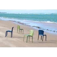 Cadeira Tramontina Summa Marina Eco em Polipropileno Oceano +Clean Azul Yale