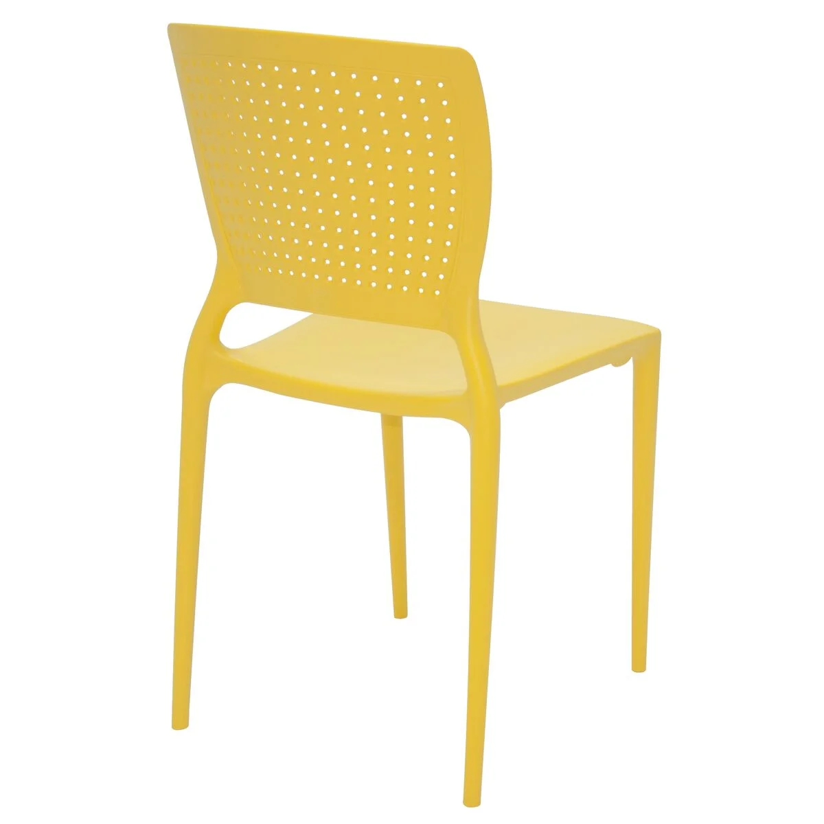 Cadeira Tramontina Summa Safira em Polipropileno e Fibra de Vidro Amarela