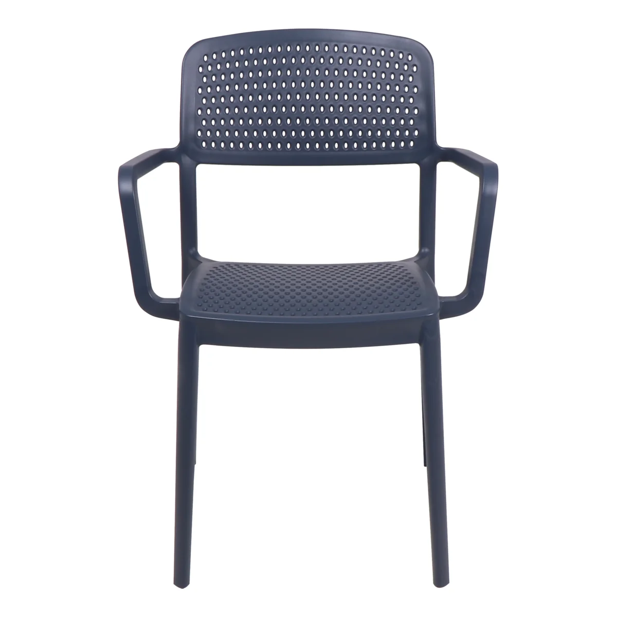 Cadeira Tramontina Summa Serena em Polipropileno Azul Navy com Braços