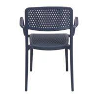 Cadeira Tramontina Summa Serena em Polipropileno Azul Navy com Braços