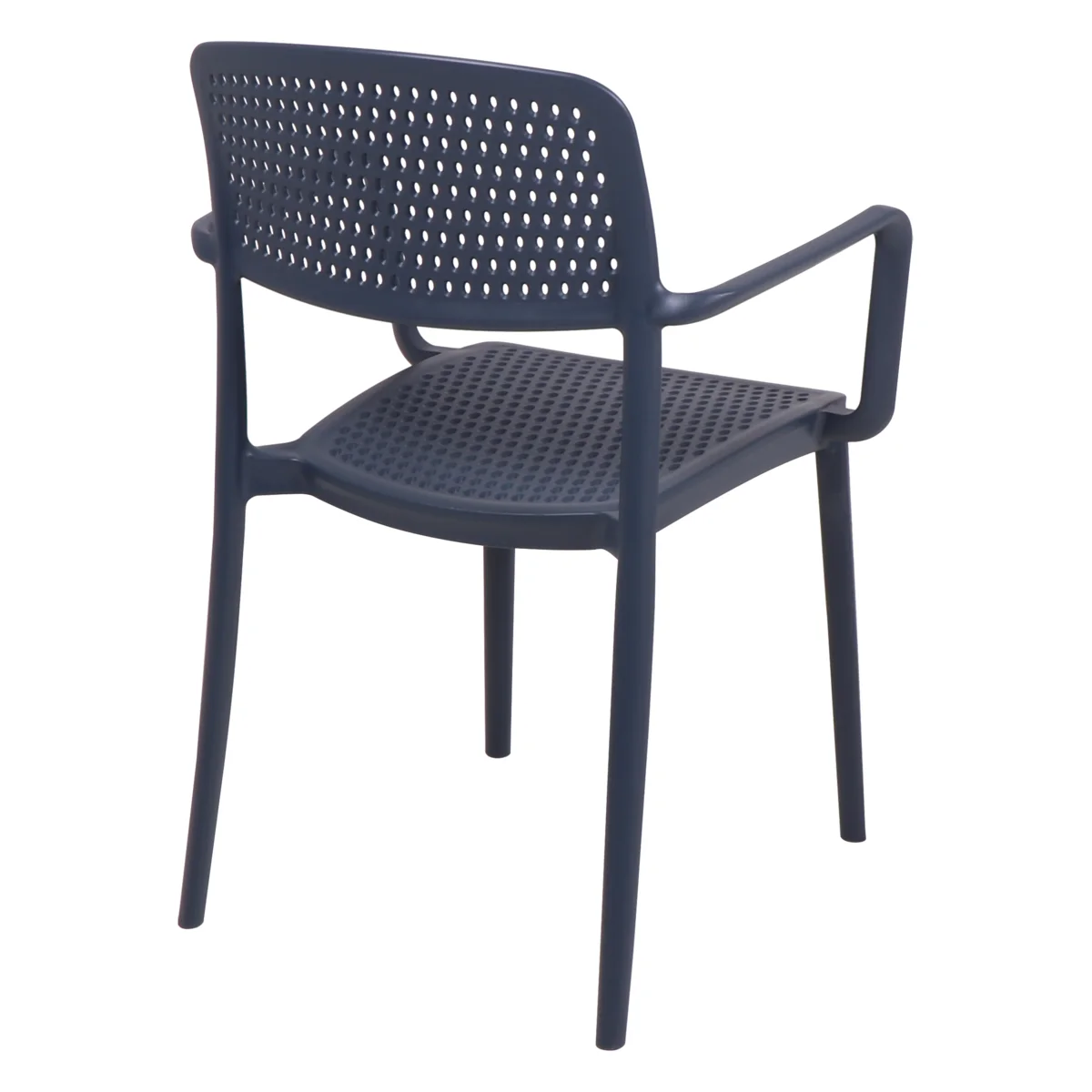 Cadeira Tramontina Summa Serena em Polipropileno Azul Navy com Braços
