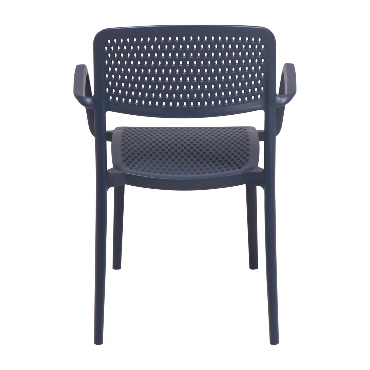 Cadeira Tramontina Summa Serena em Polipropileno Azul Navy com Braços