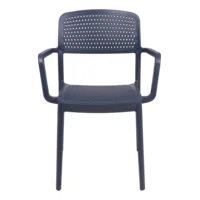 Cadeira Tramontina Summa Serena em Polipropileno Azul Navy com Braços
