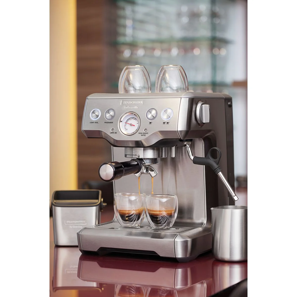 Kit Café Tramontina by Breville Express Cafeteira Elétrica 1,8L e Moedor 127V