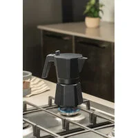 Cafeteira Expresso Italiana Tramontina em Alumínio Preto com Cabo em Nylon 320 ml