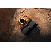 Cafeteira Expresso Italiana Tramontina em Alumínio Preto com Cabo em Nylon 320 ml