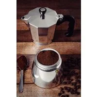 Cafeteira Expresso Italiana Tramontina em Alumínio com Cabo em Nylon 320 ml
