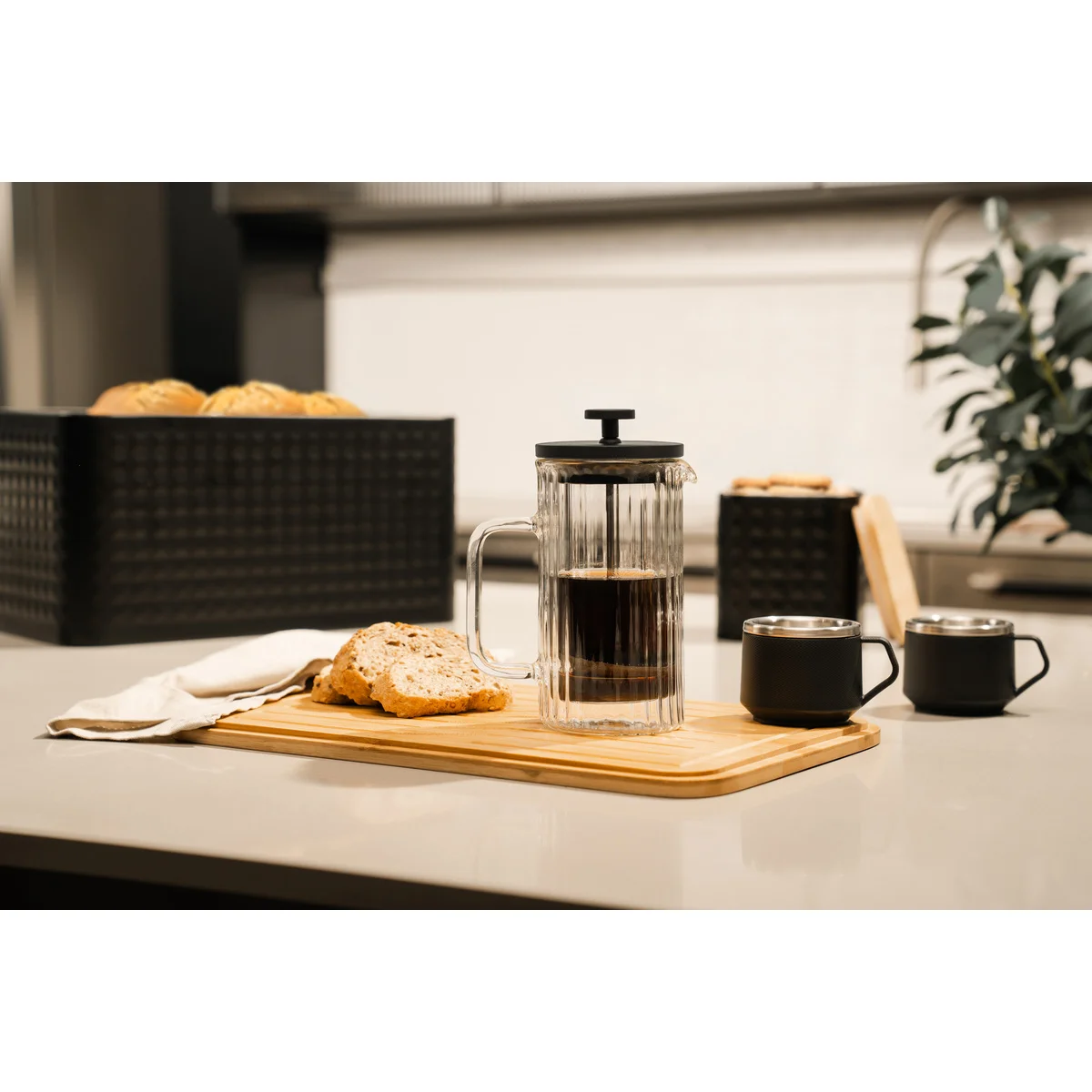 Cafeteira Francesa Tramontina em Vidro Borossilicato 600 ml