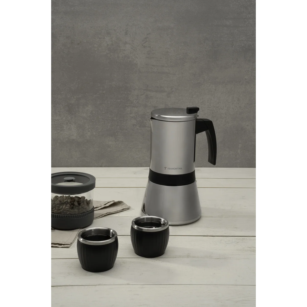 Cafeteira Italiana Tramontina em Aço Inox Para Espresso 600 ml
