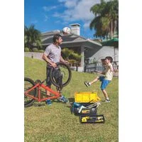 Caixa Plástica para Ferramentas 20" Tramontina MASTER com Bandeja Removível e Travas Metálicas