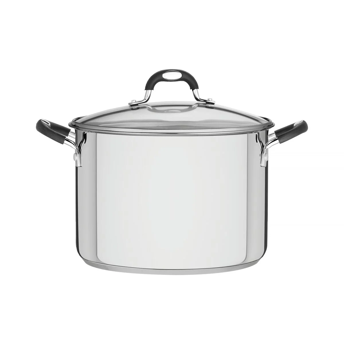 Caldeirão Tramontina Astro Silicone em Aço Inox com Fundo Triplo com Tampa de Vidro 24 cm 7,6 L