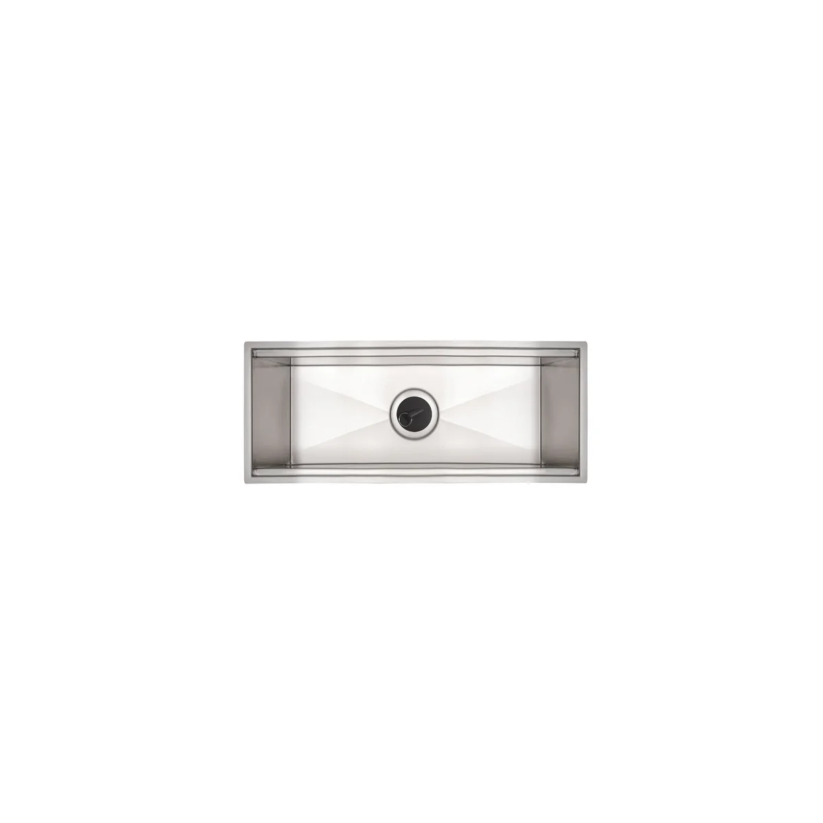 Canal Organizador em Aço Inox Tramontina para Sobrepor com Acabamento Acetinado 45x18 cm