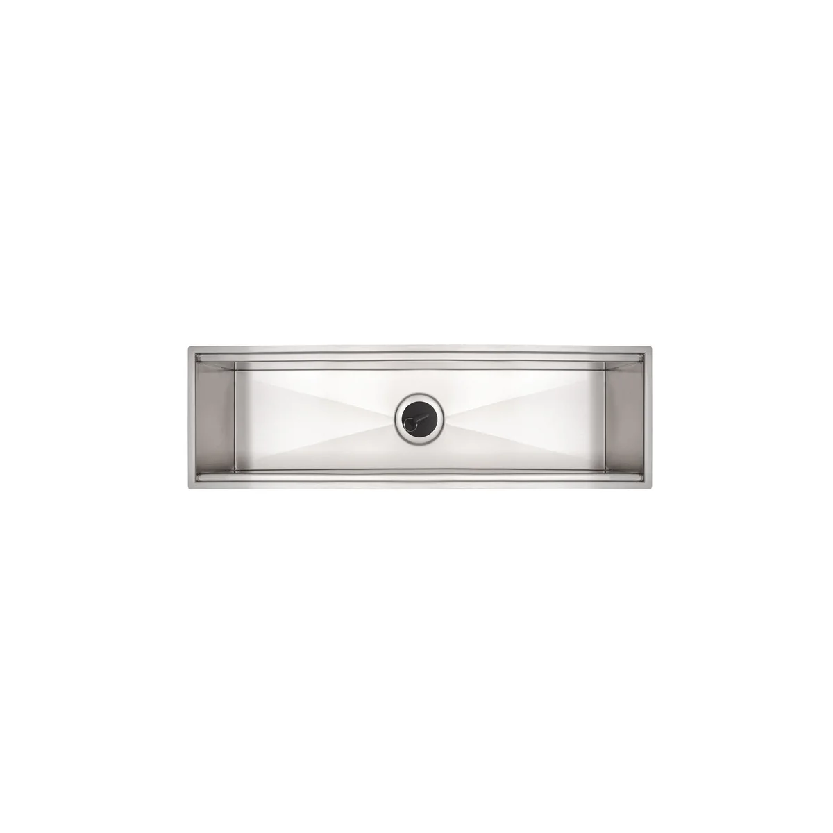 Canal Organizador em Aço Inox Tramontina para Sobrepor com Acabamento Acetinado 60x18 cm