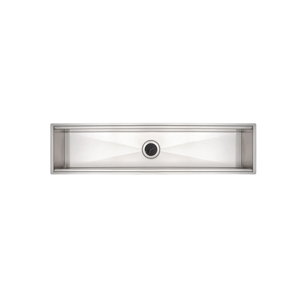 Canal Organizador em Aço Inox Tramontina para Sobrepor com Acabamento Acetinado 75x18 cm