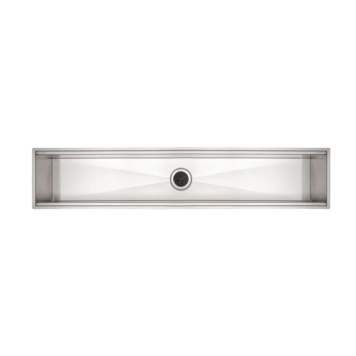 Canal Organizador em Aço Inox Tramontina para Sobrepor com Acabamento Acetinado 90x18 cm