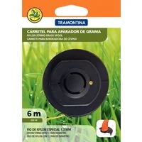 Carretel 1 Fio de Nylon 1,3 mm Tramontina para Aparador de Grama com 6 m de Comprimento
