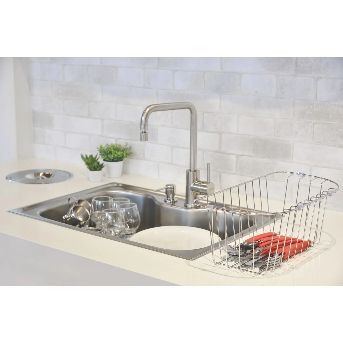 Cesto Aramado para Cubas de Sobrepor e Undermount Morgana 60 FX Tramontina em Aço Inox