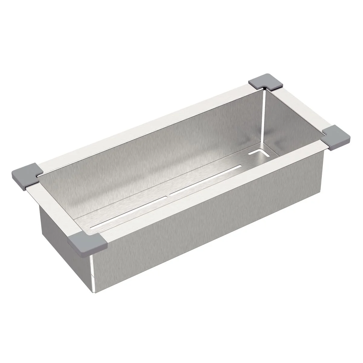 Cesto Coador Tramontina Design Collection Acessórios em Aço Inox com Acabamento Acetinado 19x43 cm