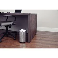Cesto para Papel Tramontina Sardenha em Aço Inox com Acabamento Acetinado e Base em Polipropileno 10 L