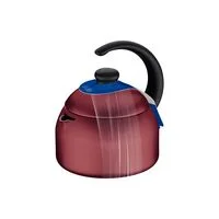 Chaleira Tramontina Paris em Alumínio com Revestimento Antiaderente Starflon Max Vermelho 1,9 L