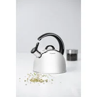 Chaleira Tramontina com Apito em Aço Inox Fundo Triplo Cabo Preto 3,3 L