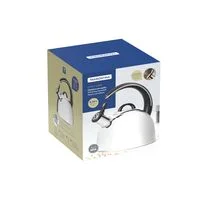 Chaleira Tramontina com Apito em Aço Inox Fundo Triplo Cabo Preto 3,3 L