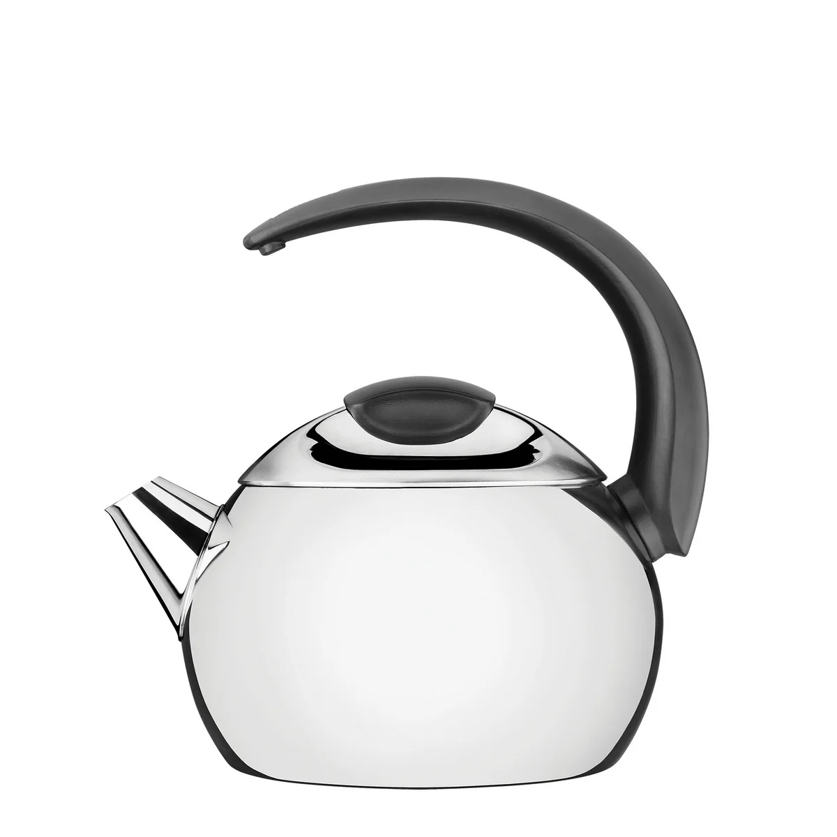 Chaleira Tramontina em Aço Inox Cabo Preto 14,5 cm 2,25 L