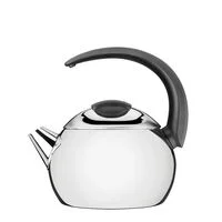 Chaleira Tramontina em Aço Inox Cabo Preto 14,5 cm 2,25 L