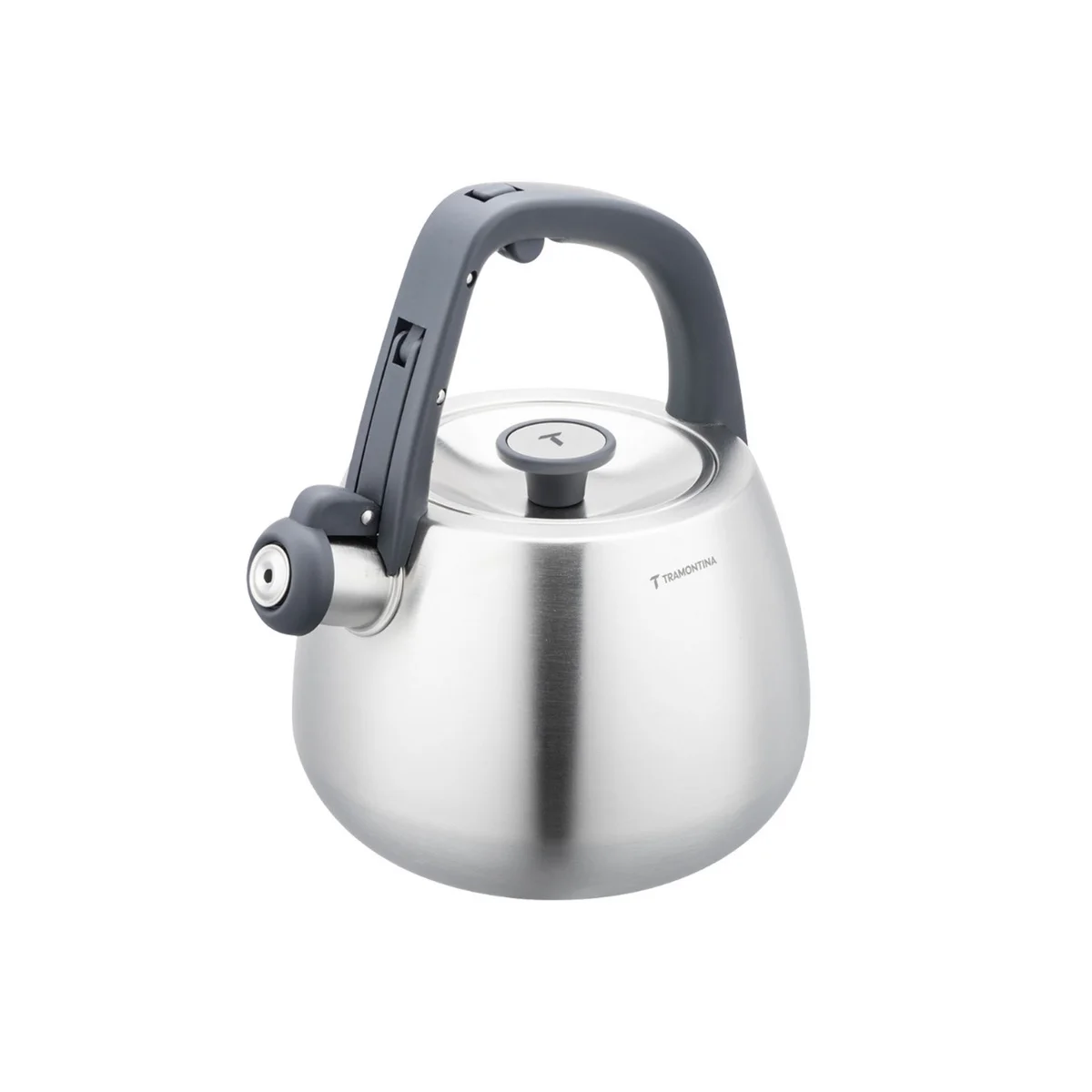 Chaleira Tramontina em Aço Inox com Apito e Cabo de Nylon 2,5 L