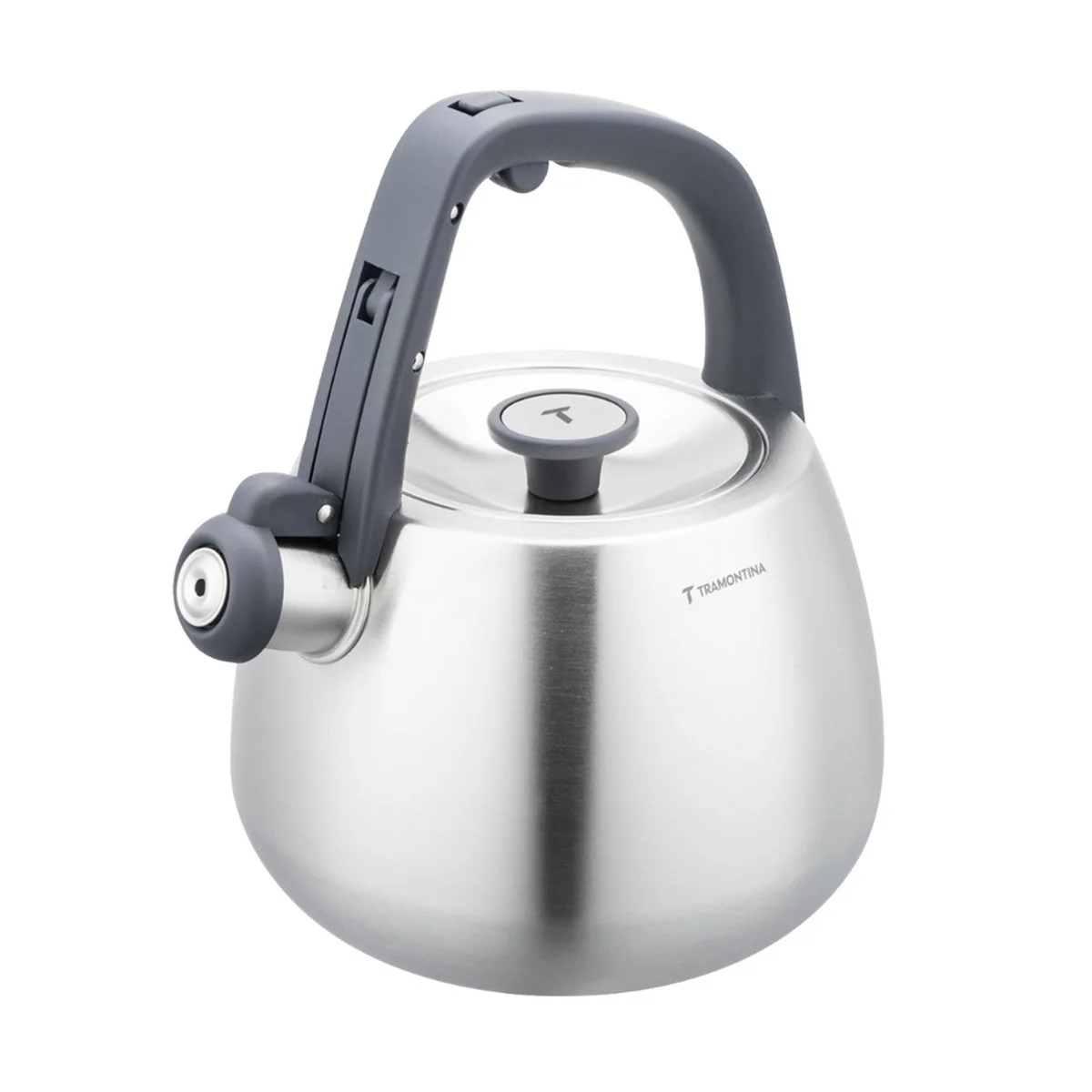 Chaleira Tramontina em Aço Inox com Apito e Cabo de Nylon 4 L