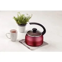 Chaleira Tramontina em Alumínio com Revestimento Interno e Externo Antiaderente Starflon Max Vermelho 1,9 L